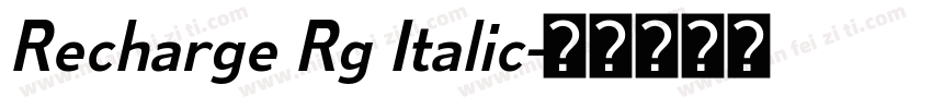 Recharge Rg Italic字体转换